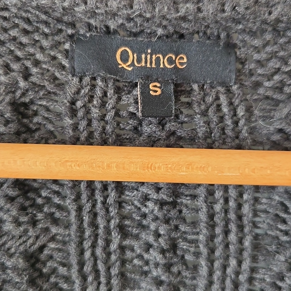 Quince Oversized Cable Knit Cardigan - Picture 3 of 5